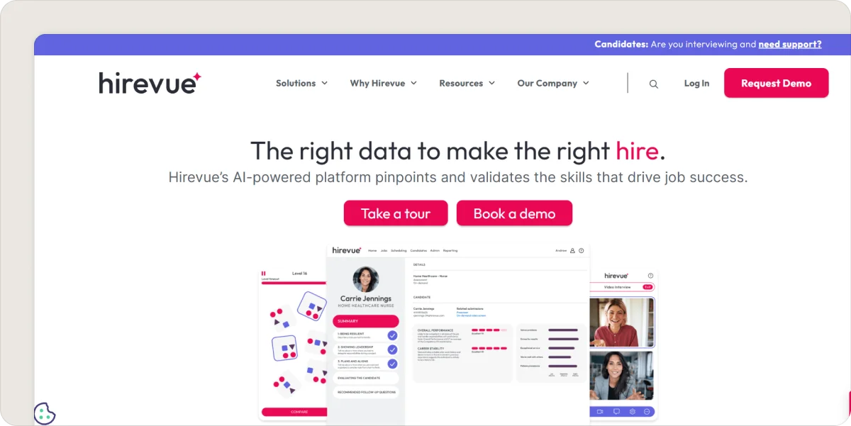 hirevue-homepage
