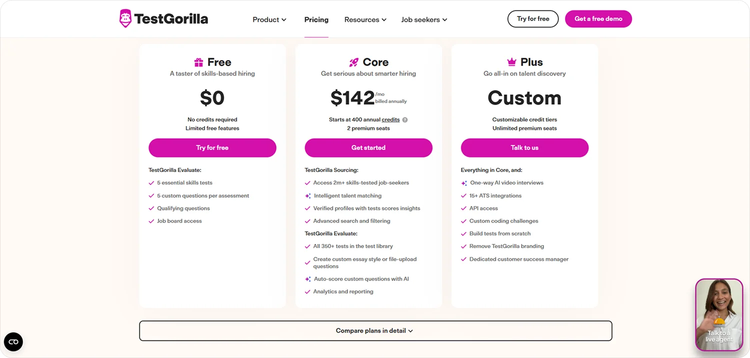 testgorilla-pricing